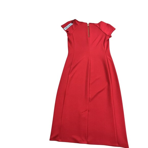 Cynthia Rowley Women XS Red Hots Holiday Glam Dress 7227353 Gold Talon Zipper - Picture 2 of 11